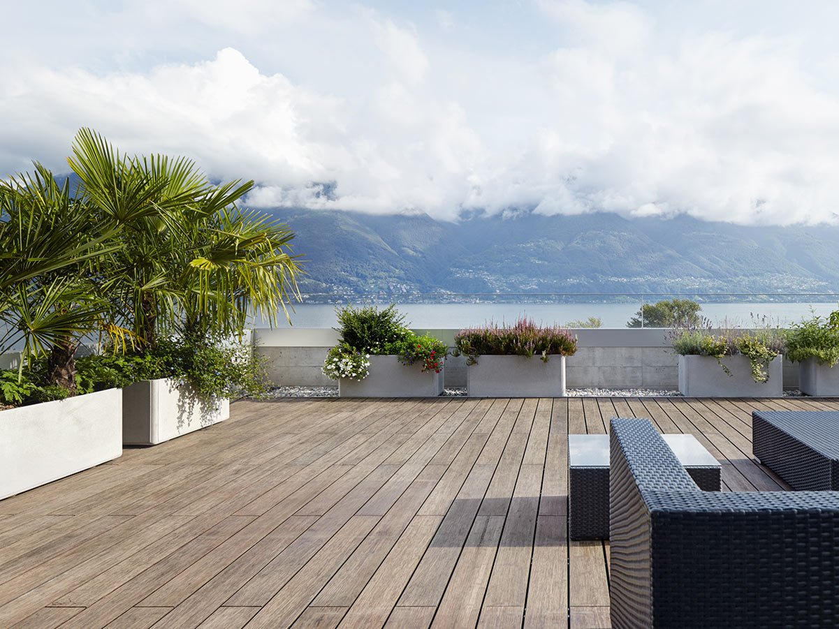 Terrassendeck modern Bambusterrassen Bamboo X-treme von Moso