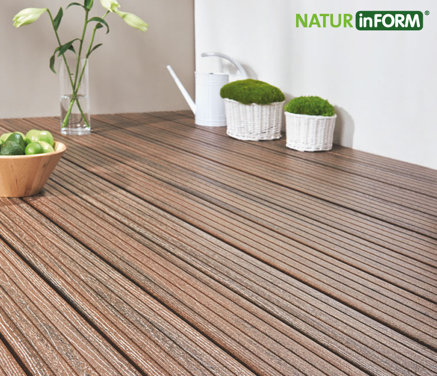 WPC-/BPC-Terrassendielen von NaturInForm beim Holzhof Friedrichsruh WPC-/BPC-Terrassendielen von NaturInForm